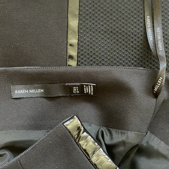 Karen Millen pencil skirt w contrast - Size 4 - Picture 4 of 7